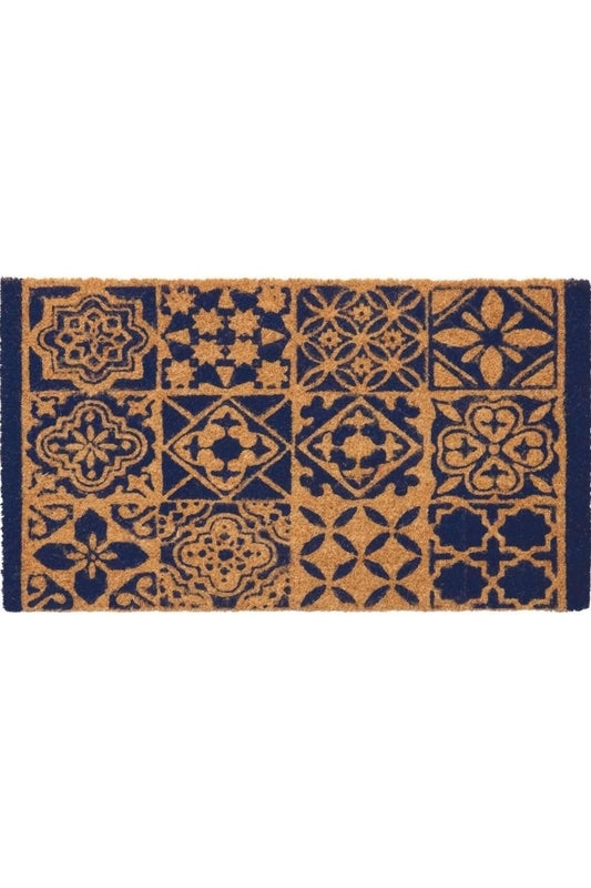 Coir Tile Blue Mat 40x70 cm | 140