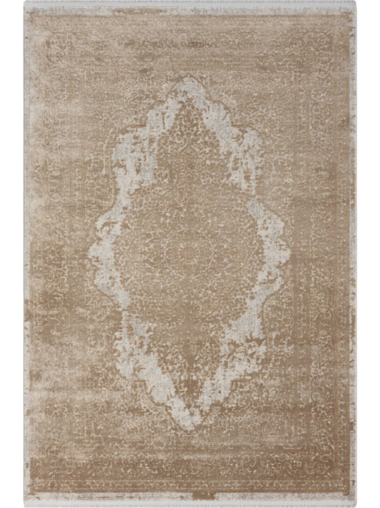 Rugs Depot Beige Modern MD002 Area Rug – Durable Synthetic Fibres, Non‑Shed, Easy‑Clean, Durable | Bedroom, Study, Kids Room, Entryway