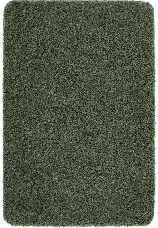 Washable Forest Green Shaggy Rug