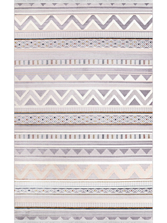 Rugs Depot Multicolor Modern Zenta ZN005 Area Rug – Acrylic and Polyester, Non‑Shed, Easy‑Clean, Durable | Bedroom, Study, Kids Room, Entryway