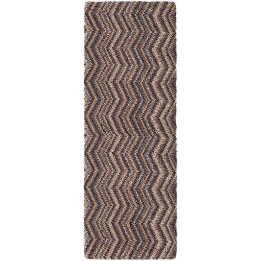 Washable Mat Chevron Design in Multicolour