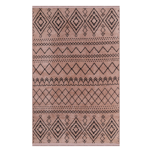 Machine Washable Rug RW1801 – BROWN Soft Chenille