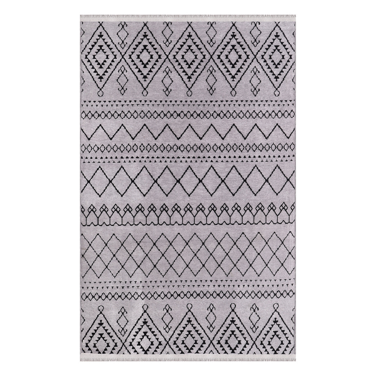 Machine Washable Rug RW1801 – GRAY Soft Chenille