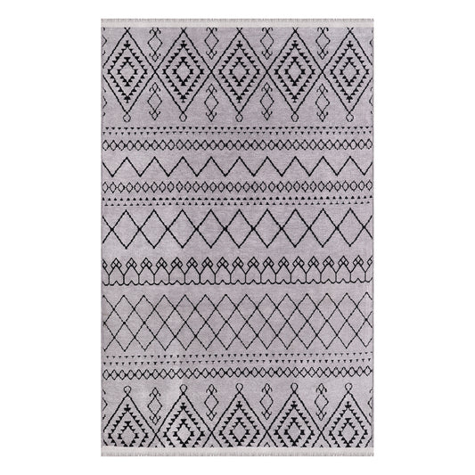 Machine Washable Rug RW1801 – GRAY Soft Chenille