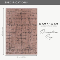 Machine Washable Rug NT201 – BROWN Soft Chenille