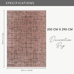 Machine Washable Rug NT201 – BROWN Soft Chenille