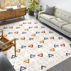 RUGS DEPOT Area Rug for Living Room, Bedroom & Hallway – Soft & Durable Low Pile Area Rugs – Bohemian, Aztec & Boho Style – Pet & Kid-Friendly, Ideal for High-Traffic Areas (Copy)