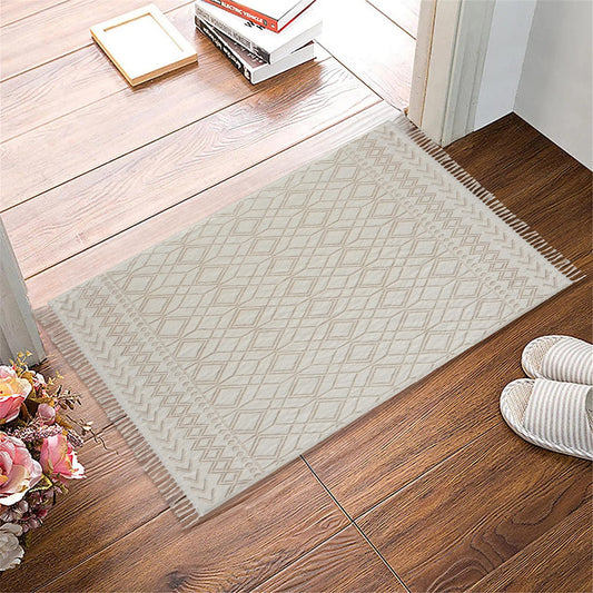 NETLINE HOME Machine Washable Area Rugs For Kitchen, Bedroom, Dining Room and Living Room | Kid Pet Friendly Rug | 100% Cotton | Low Pile | Non Slip
