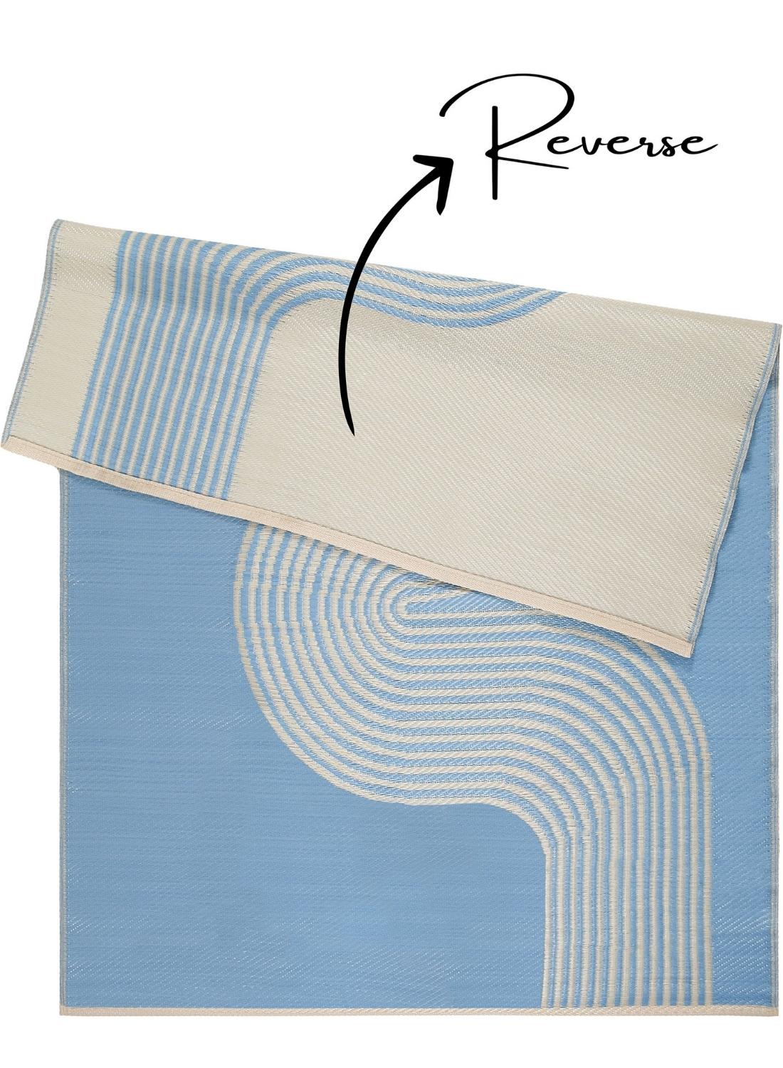 Urban Outdoor Rug Blue & Beige | 1010 — room photo 3