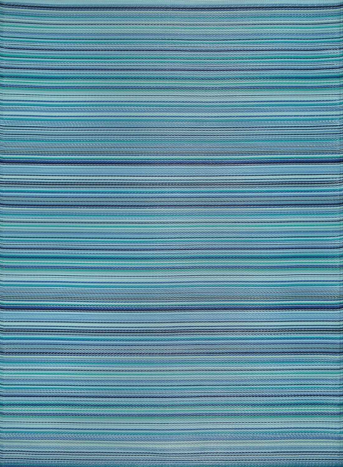 Rainbow Outdoor Rug Blue | 1020 — top view
