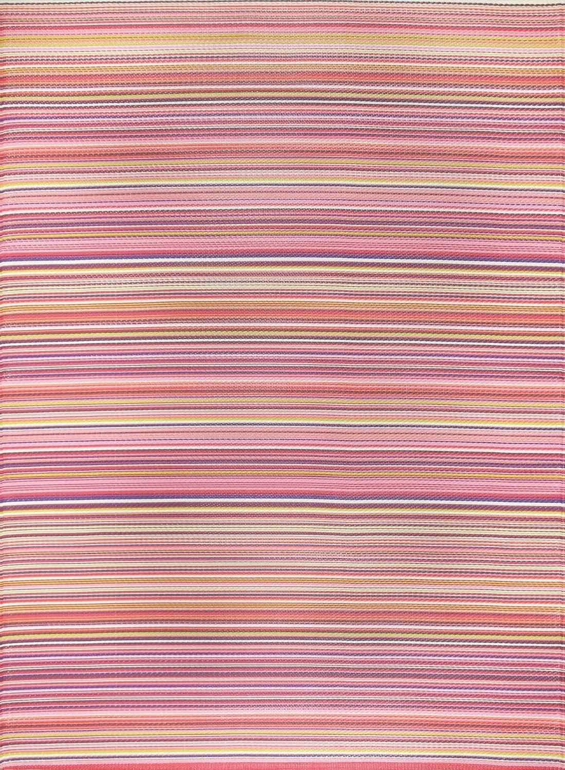 Rainbow Outdoor Rug Pink | 1020 — top view