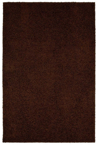 Fiji Chocolate Brown Washable Solid Shaggy Rug