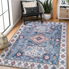 Rugs Depot - Tribal Multicolor Geometric Washable Rug, Design NL1016