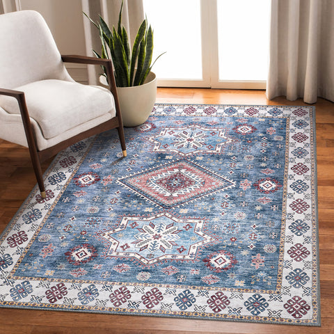 Rugs Depot - Tribal Multicolor Geometric Washable Rug, Design NL1016