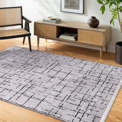 Machine Washable Rug NT201 – GREY Soft Chenille