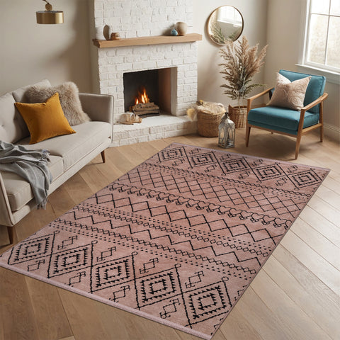 Machine Washable Rug RW1801 – BROWN Soft Chenille