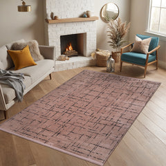 Machine Washable Rug NT201 – BROWN Soft Chenille
