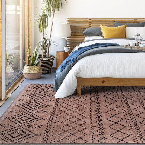 Machine Washable Rug RW1801 – BROWN Soft Chenille