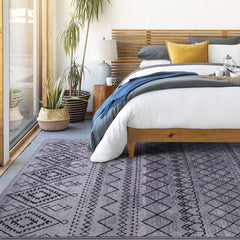 Machine Washable Rug RW1801 – DARK GRAY Soft Chenille