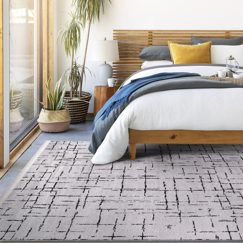 Machine Washable Rug NT201 – GREY Soft Chenille
