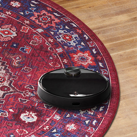 Rugs Depot Geometric Black & White Patchwork Washable Rug Design 1307