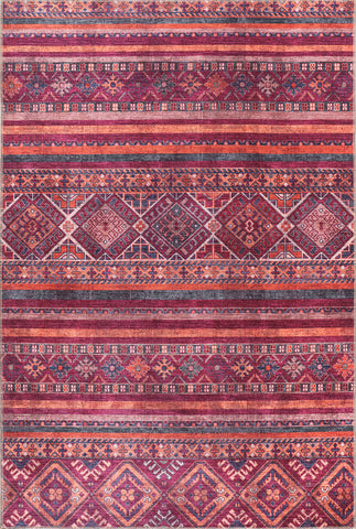 Rugs Depot Tribal Multicolor Geometric Washable Rug Design 1322