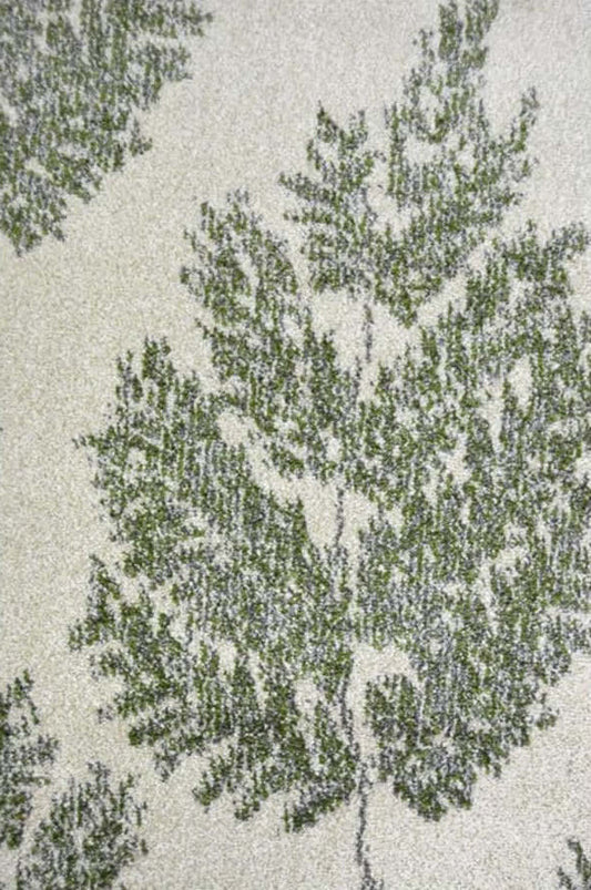 Villa Green Floral Rug