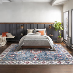 Rugs Depot - Tribal Multicolor Geometric Washable Rug, Design NL1016