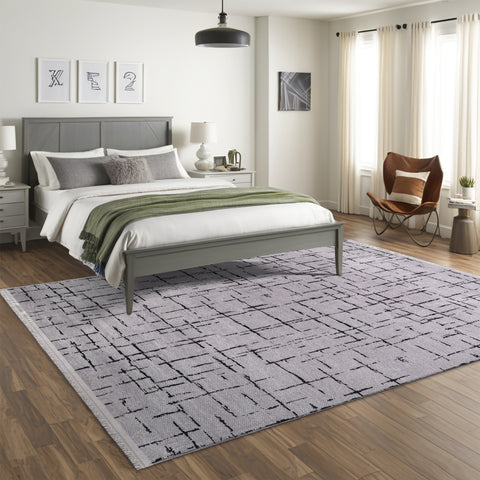 Machine Washable Rug NT201 – GREY Soft Chenille
