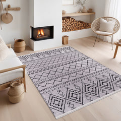 Machine Washable Rug RW1801 – GRAY Soft Chenille