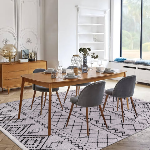 Machine Washable Rug RW1801 – GRAY Soft Chenille