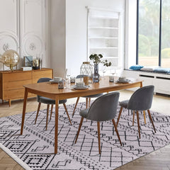 Machine Washable Rug RW1801 – GRAY Soft Chenille