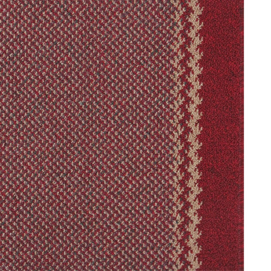 Washable Designer Bordered Red Rug | 116R