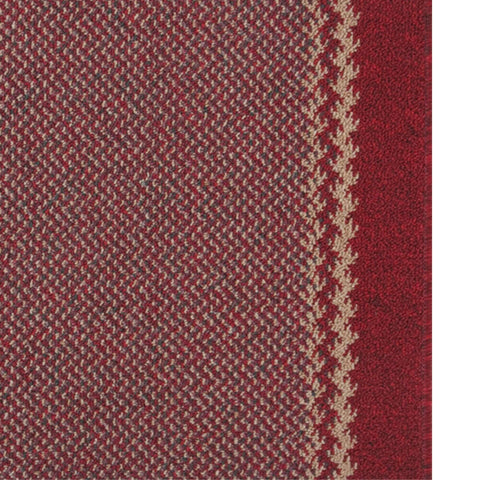 Washable Designer Bordered Red Rug | 116R