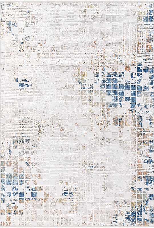 Rugs Depot Cream Modern Zenta ZN001 Area Rug – Acrylic and Polyester, Non‑Shed, Easy‑Clean, Durable | Bedroom, Study, Kids Room, Entryway