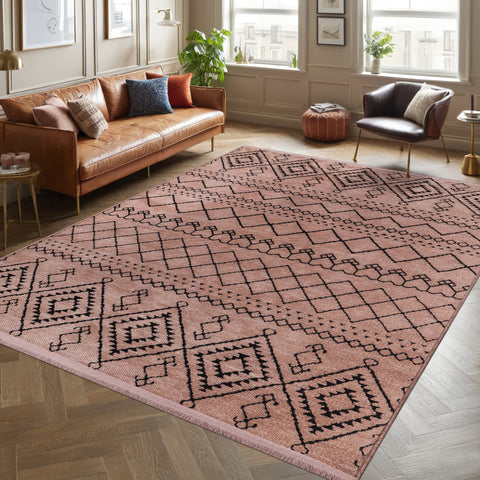 Machine Washable Rug RW1801 – BROWN Soft Chenille