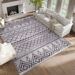 Machine Washable Rug RW1801 – GRAY Soft Chenille