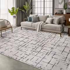 Machine Washable Rug NT201 – WHITE Soft Chenille