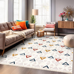 RUGS DEPOT Area Rug for Living Room, Bedroom & Hallway – Soft & Durable Low Pile Area Rugs – Bohemian, Aztec & Boho Style – Pet & Kid-Friendly, Ideal for High-Traffic Areas (Copy)