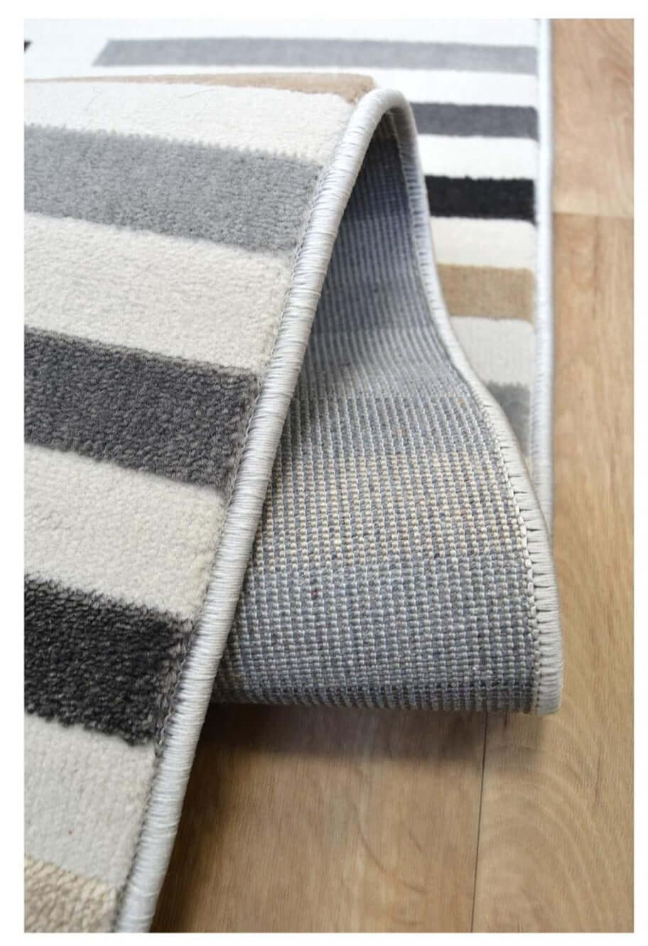 Abstract Multicolour Stripe Rug | R469A — room photo 4