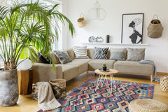 Rugs Depot – Kilim Tribal Geometric Multicolor Rug | Machine Washable Chenille Rug with Non-Slip Cotton Backing (Copy)