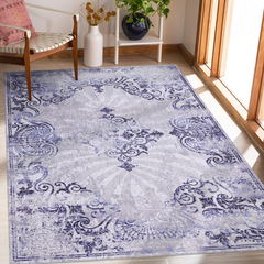 Rugs Depot Modern Beige Floral Washable Rug Design NL1009