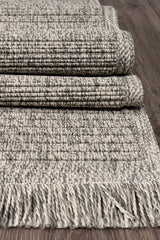 Rugs Depot Grey Kilim Flatweave Bravvo BR006 Area Rug – Durable Synthetic Fibres, Bedroom, Study, Kids Room, Entryway