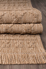 Rugs Depot Beige Kilim Flatweave Bravvo BR003 Area Rug – Durable Synthetic Fibres, Bedroom, Study, Kids Room, Entryway