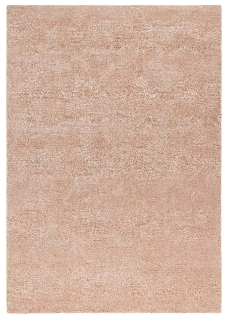 Hush Solid Coral Pink Luxury Rug