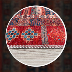 Rugs Depot NH1316 – Machine Washable Caucasian Tribal Rug | Multicolor Striped Oriental Carpet for Living Room & Bedroom