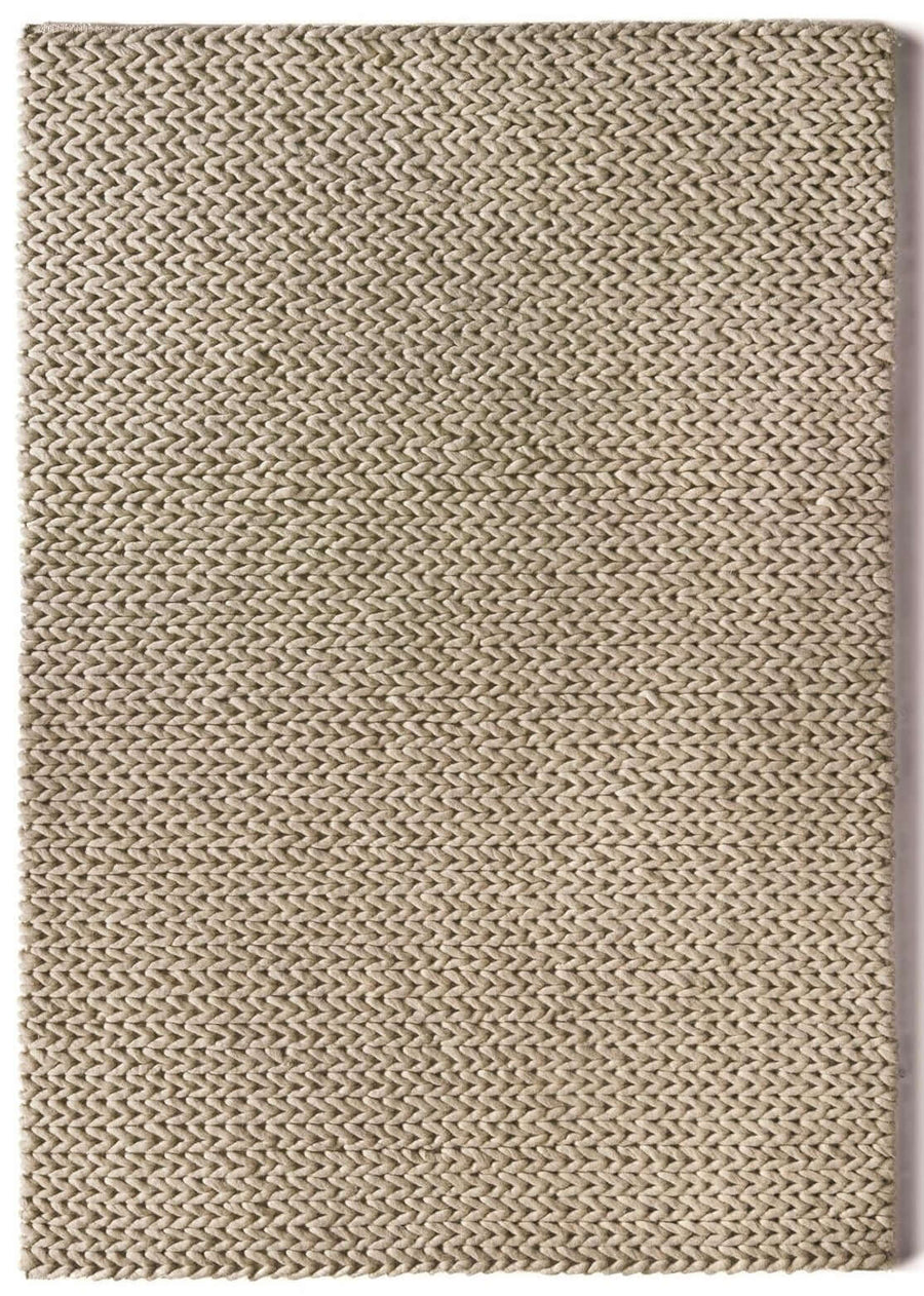 Fusion Oyster Braided Wool Rug