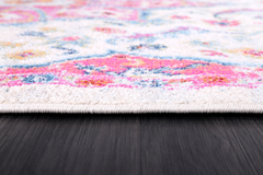 Vintage Area Rug 7665 – Pink Medallion Boho