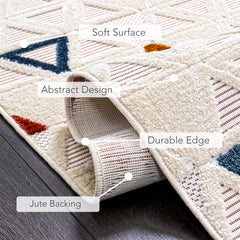 RUGS DEPOT Area Rug for Living Room, Bedroom & Hallway – Soft & Durable Low Pile Area Rugs – Bohemian, Aztec & Boho Style – Pet & Kid-Friendly, Ideal for High-Traffic Areas (Copy)