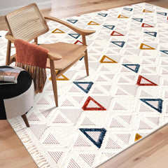 RUGS DEPOT Area Rug for Living Room, Bedroom & Hallway – Soft & Durable Low Pile Area Rugs – Bohemian, Aztec & Boho Style – Pet & Kid-Friendly, Ideal for High-Traffic Areas (Copy)